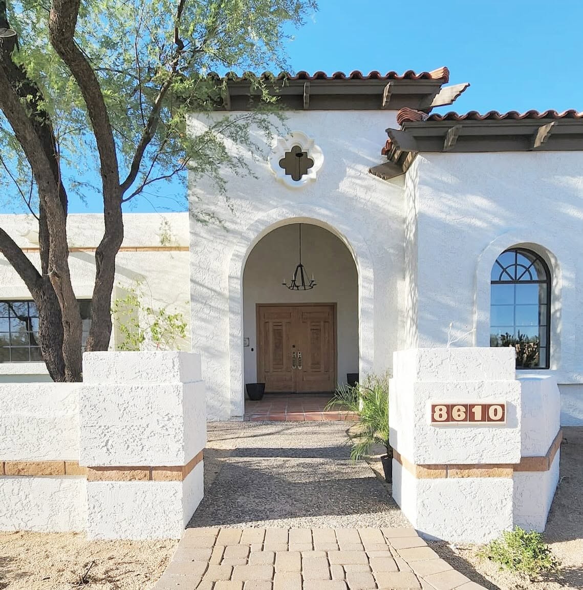 Freshly painted home exterior