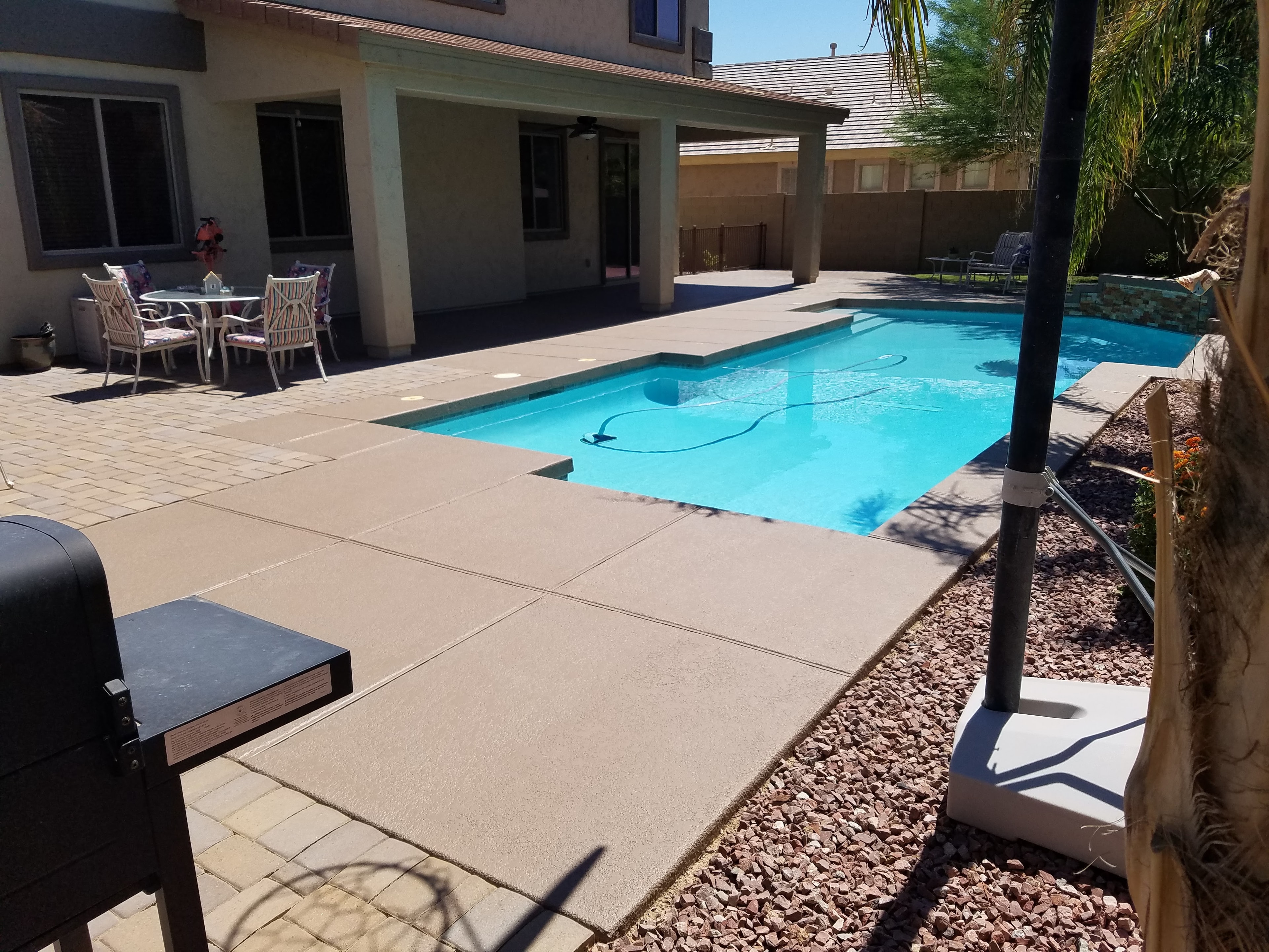 Pool deck painting and restoration project